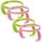 Bottle Handles Grips Compatible for Comotomo Feeding Baby Bottles (Set of 4, 2 Pink + 2 Green)
