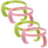 Bottle Handles Grips Compatible for Comotomo Feeding Baby Bottles (Set of 4, 2 Pink + 2 Green)