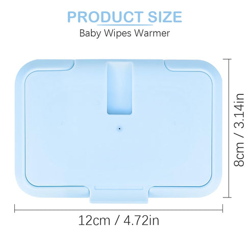 LNQ LUNIQI Baby Wipes Warmer Portable Baby Wet Wipes Dispenser Fast Heating Wipes Warmer for Home Car Travel Blue
