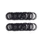 Baby Girls Hair Ties - No-Metal Hair Elastics Ponytail Holders (2 mm x 2.5 cm, Black)