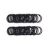 Baby Girls Hair Ties - No-Metal Hair Elastics Ponytail Holders (2 mm x 2.5 cm, Black)