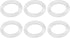 Fukaisu 6pcs O-Rings for Medela Harmony Manual Breast Pump, Rubber Gasket Replacement Parts