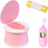 Gigentro Toddler Potty - Collapsible Training Seat For Toddlers - Portable Travel Toilet
