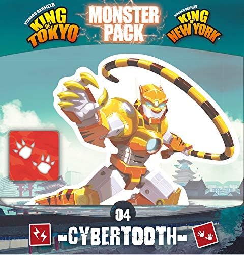 IELLO: Monster Pack #4 Cybertooth, New Game Mechanic, Compatible with All Existing Monsters, 2 to 6 Players