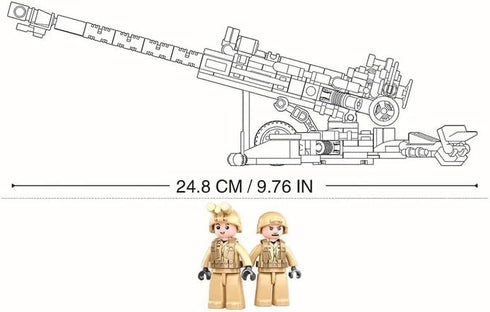 155mm Set 258 2 General Jim's US Army Howitzer Building Pieces WWII Korea Vietnam Artillery Model Army Green