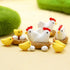 12Pcs Miniature Hen Chicken Family Egg Statues - Garden Decor Ornaments for Outdoor Sculptures
