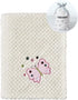 CREVENT Soft Cozy Baby Blankets for Boys Girls + Security Blanket, Set with A Gift Bag Newborn Essentials (Ivory) by CREVENT
