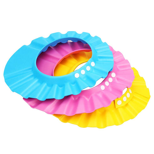 Shampoo Shower Bathing Protection Cap, Adjustable Visor Hat for Toddler, Set of 3