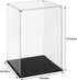 Cliselda 15.7 in Large Acrylic Display Case for Collectibles, Sturdy Clear Dustproof Protection Showcase