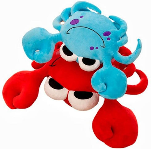 XIYUAN 24 inch Crab Plush Toy, Crab Plush Pillow, Super Soft Marine Life Plush Stuffed Animal Cushion for Boys