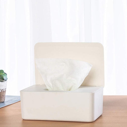 tegongse Wipes Holder with Lid, Wet Wipe Dispenser, Tissue Box Case for Home Stores