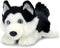 Aurora World Miyoni Black Lying Husky Plush - Super Soft 11" Realistic