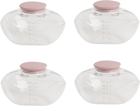 Decumeby M9 4 150ML Replacement Milk Collection Cup Pcs Odorless Food Grade Wearable Breastpump Cups Easy to Clean