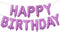 Aluminum Foil Happy Birthday Balloons Banner for Birthday Party Decorations and Supplies (Purple)