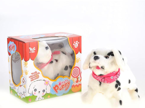 PowerTRC Cute Somersault Little Puppy Pet Toy Dog | Barks, Sits, Walks, and Flips