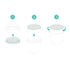 Olababy 4 Piece Milk Storage Feeding Discs for Easy Feeding