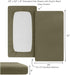 Denmark - Super Soft Muslin Fitted Baby Crib Sheets for Boys and Girls – Standard Size for 28'' x 52'' Crib Mattress - 100% Organic Cotton for Ultimate Comfort (Sage Green) by Huxie