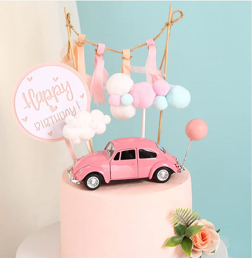 Berry President 1967 Classic Beetle Bug Vintage 1/32 Scale Diecast Pull Back Car Model Toy for Kids