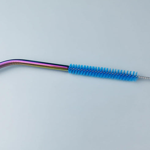BFLCTTBD 10 Pcs Drinking Straw Cleaning Brush Long Nylon Pipe Cleaner Brush for Glass Metal Straw Pot Spout Sippy Cup