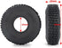 RCLIONS Rubber 1.0 Tires Multi Terrain Pin Crawler Tyre 65x20mm for TRX4M SCX24 RC Crawler Car
