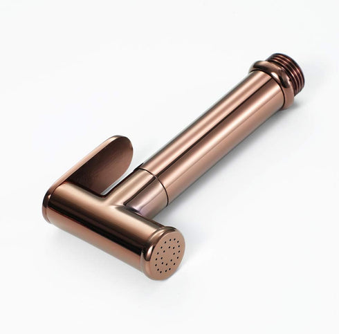 FINLIX Set Handheld Bidet Sprayer for Toilet Cloth Diaper Sprayer Brass Rose Gold Portable Cloth Diaper Wash Shower