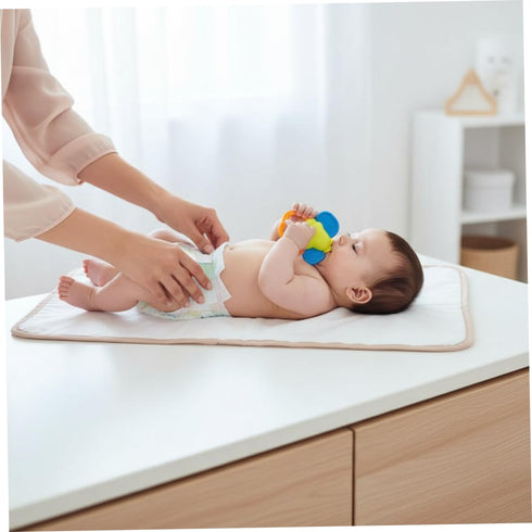 wyjbdwkzs Portable Baby Diaper Changing Pad, Foldable Travel Changing Mat with Waterproof Layers for On-the-Go Diaper