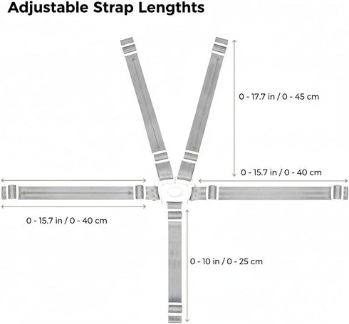 UWSTE High Chair Straps Replacement Compatible with Abiie Beyond Junior High Chair, Adjustable Replacement High Chair