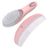 Set 1Set Baby Hair Brush and Comb Massage Scalp Brush for Newborn and Toddler (Pink)