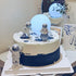 3Pcs Astronaut Figurines Cake Topper, Outer Space Cake Decoration Miniature Action Figure Statues for Kids Party