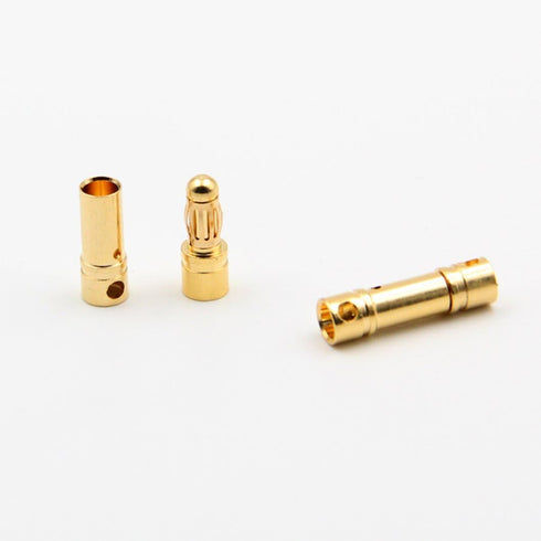 20 Pairs 3.5mm Gold Bullet Banana Connector Plug Male & Female with Heat Shrink for RC Model Battery