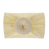 Qandsweet Baby Headbands, Circle Bows Knotted Soft Silk Nylon Headwraps for Newborn Infant Toddlers