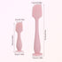lasuroa 2pcs 2 Baby Diaper Cream Spatula with Travel Case, Sizes Soft Flexible Silicone Butt Paste Applicator Baby