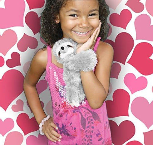 Wild Republic 8-Inch Huggers Triceratops Plush Toy, Slap Bracelet, Stuffed Animal, Kids Toys