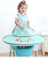 MINISMART Baby Bib attaches to Food Catcher Tray Waterproof High Chair Bib for Self-eating Feeding Tray, Mess-Free