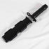Harmless Fake Knife Toy for Kids - 10 Inch Safe Black Knife with Scabbard for Halloween Party