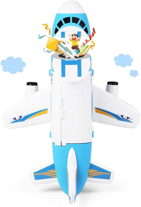 Transport Cargo Airplane Car Toy Play Set - For Boys and Girls Ages 3+