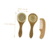 Set VICASKY Wooden Care Brush and Multi-use Woolen Comb for Newborns and Toddlers Gentle Scalp Massager for Healthy