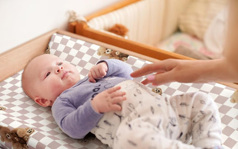 FIGEPO Set Fitted Baby Neutral Changing Pad Covers Bear and Buffalo Check Plaid Breathable Unisex Baby Sheet for Boys