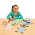 Colorations Multicultural Big People Shapes Set, 24 Glossy Cardboard Figures, Kids Around The World Diversity Craft