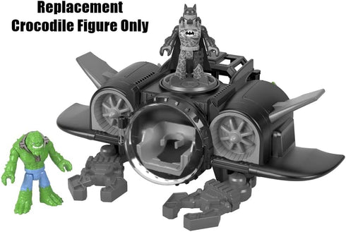 Replacement Part for Fisher-Price Imaginext DC Super-Friends Batsub Playset, Killer Crocodile Figure, Green with Blue