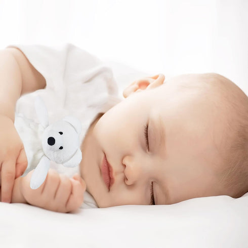 Baby White Polar Bear Soft Stuffed Animal Security Blanket, 13" Plush Character Lovey