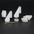 10 Sets W13xL18xH25mm 4 Hobbypark Nylon Standard Control Horns Holes with Screw for RC Airplane Parts KT Model