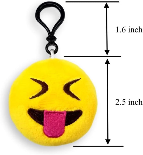 OHill 24 Pack Emoticon Plush Mini Pillows, Party Favor for Birthday Home Decoration