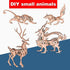 5 in 1 DIY 3D Wooden Animal Puzzles for Adults, Paintable Puzzle Kit for Home Decor & Stress Relief