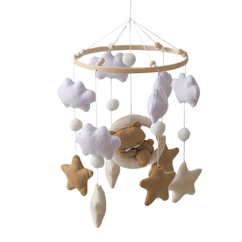 GOODMOM Baby Crib Mobile for Boys Girls Sleeping Bear Mobile for Crib, Baby