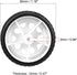 uxcell 30mm Rubber RC Wheel Tires - DIY Model Robots, 4pcs, White and Black