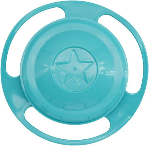 Song Qing Magic Gyro Bowl, 360 Degree Rotate Spill-Proof Bowls with Lid, Creative Feeding Dishes