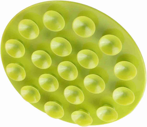 Children's Tableware Sucker Baby Kids Magic Suction Mat, Portable Double-Sided Anti-Slip Plate Bowl Cutlery (Green)