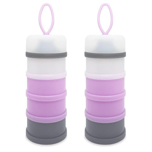 LADISO Baby Formula Dispenser, Portable Milk Powder Dispenser Container, Baby Feeding Travel Storage