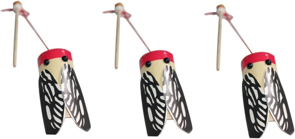Kidcraft Playset 3pcs Toys - Traditional Chinese Noise Maker Toys, Self Made Bamboo Cicadas for Kids
